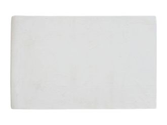 VENTE-UNIQUE.COM Alfombra de sal&oacute;n tela blanco 160x230 cm