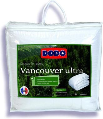 Dodo Dodo - Saco De Edred&oacute;n 240 X 260 Cm Templado - 100% Fibra De Poli&eacute;ster - Para 2 Personas - Blanco