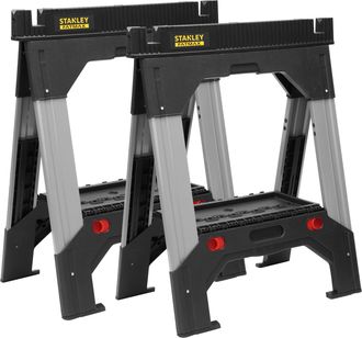Stanley Juego De 2 Caballetes Plegables - Ajustable - Capacidad De Carga 1350 Kg - Stanley, 1-92-980