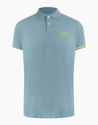 Iceberg Mens Ice Iceberg Mint Green Polo Shirt - Blue - Size: 38