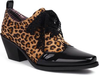 Generic Womens Mary Jane Loafers Square Toe Adjustable Buckle Strap Chunky Block Heel Platform Sole Comfortable Non Slip Autumn Flats Casual Office Shoes,Leop