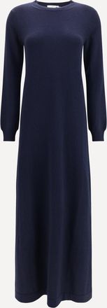 Malo Abito lungo girocollo in cashmere Woman 42