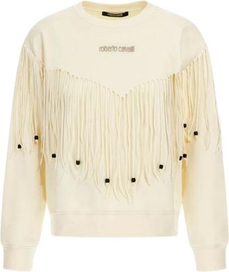 Roberto Cavalli Mujer, Sudaderas, Beige, Talla: XS