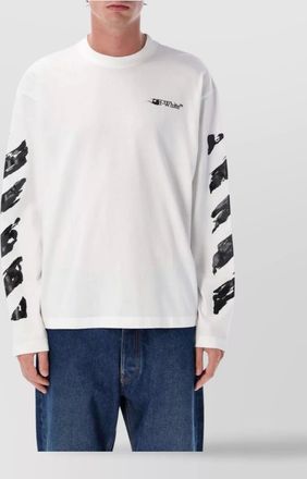 Off-white graphic long sleeve skate t-shirt