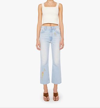 Mother Scooter Ankle High Rise Jeans In Going Out On A Limb