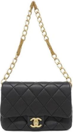 Chanel Pre-owned Lamslederen Schoudertas - Dames - Vintage Schoudertas - Zwart - ONE Size - Leer - Vintage