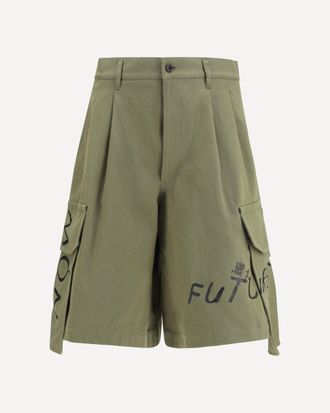 Comme Des Gar&ccedil;ons Cargo Shorts with print Male XL