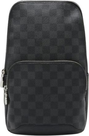 Louis Vuitton Pre-owned Backpacks, male, Black, Size: ONE SIZE Pre-owned Avenue Sling Bag