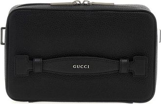 Gucci Logo Leather Shoulder Strap
