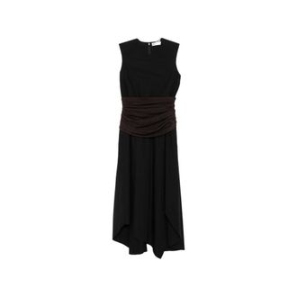 Tory Burch Tory Burch, Midi Dresses, female, Black, Size: 2XS Midi Dress