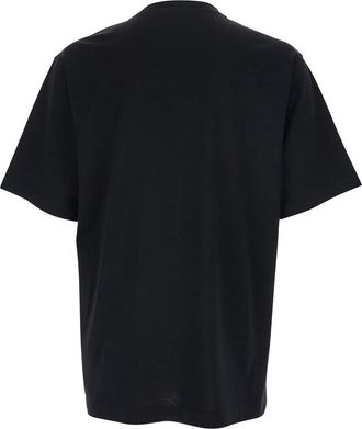Dolce & Gabbana Mens Crew Neck T-Shirt Black Cotton T-Shirts And Polos
