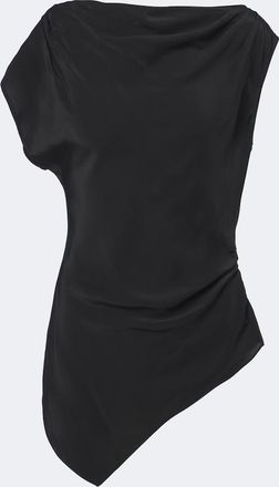 Veronica Beard Top Yvonne de crep&eacute; de chine drapeado