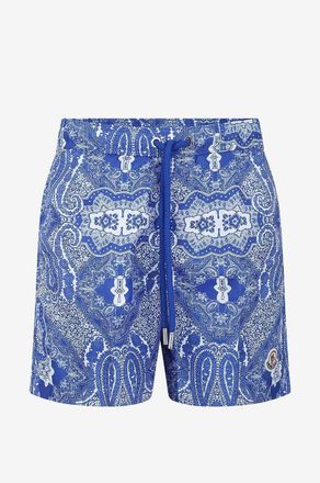 Moncler Badeshorts mit Bandana-Print