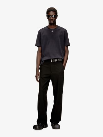 Diesel Mens T-Shirt Cotton Blend Black T-Shirts And Polos