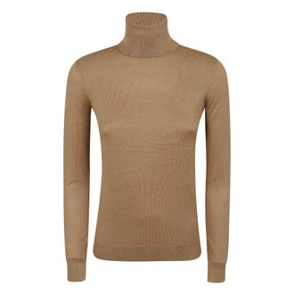 Ralph Lauren Jersey de cuello alto - Knitwear - Mujer - Beige - XS
