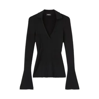 Dondup Dames, Truien, Zwart, Maat: XS