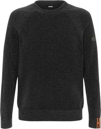 H&egrave;SKIMO Girocollo in ciniglia - - Knitwear - Uomo - Blu - L