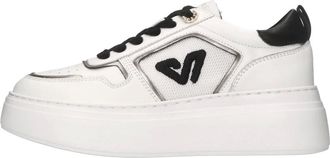 Emanuelle Vee Schoenen, Dames, Wit, 39 EU, Leer, Sneakers