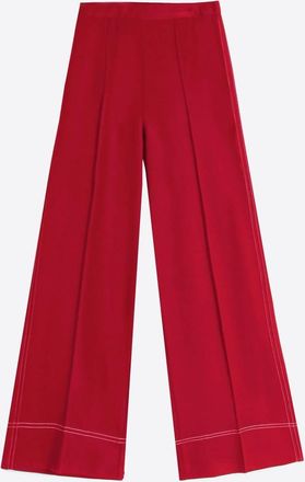 Vilagallo Womens Trouser Bettina Punto Roma Rojo In Orange