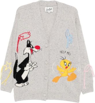 MC2 Saint Barth Dames, Truien, Grijs, Maat: Xs/S Wol