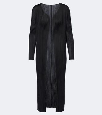 Pleats Please Issey Miyake C&aacute;rdigan Basics plisado