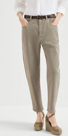 Brunello Cucinelli Baggy Tapered trousers in Military at Nordstrom, Size 48 It