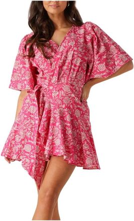 Harper & Yve Kleedjes, Dames, Roze, M, Denim, Roze Mini Jurk Jayda-dr