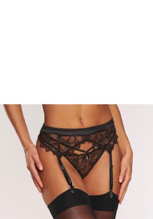 Lascana Strapsg&uuml;rtel LASCANA, Damen, Gr. 32/34, schwarz, Spitze, Obermaterial: 67% Polyester, 27% Polyamid, 6% Elasthan, Strumpfhalter Strapsg&uuml;rtel, aus leich