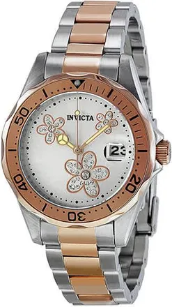 Invicta Pro Diver Silver Dial Two-tone Ladies Watch 12507