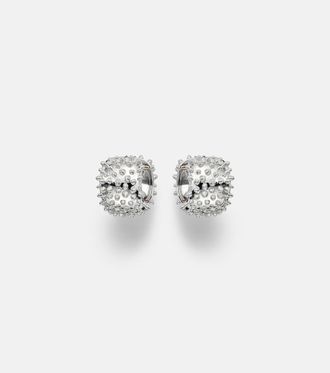 Yvonne L&eacute;on Picots 9kt white gold (375/1000) hoop earrings
