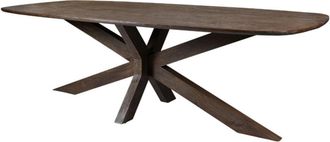 Moloo Mesa de comedor de 240 cm marr&oacute;n