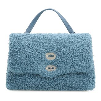 Zanellato Handbags, female, Blue, Size: ONE SIZE Dolly Faux Fur Handbag with Turn-Lock