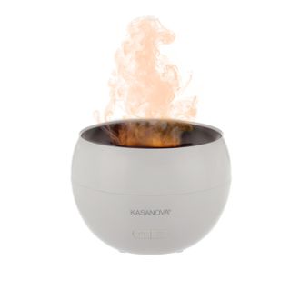 KASANOVA Diffusore aroma elettrico bianco effetto fiamma
