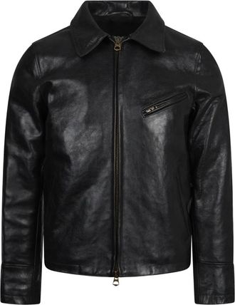 STEWART Capes - Heren - Leren en Su&egrave;de Jassen - Zwart - 2XL - Leer - Jassen