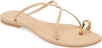 Jeffrey Campbell Pacifico Slide Sandal in Beige Gold at Nordstrom Rack, Size 10