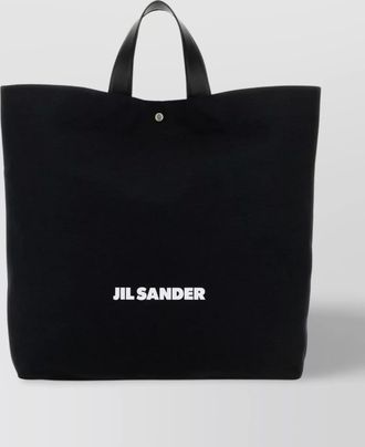 Jil Sander market tote canvas shoulder bag