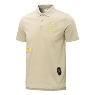 Puma Mix Badge Polo Shirt Beige 537039-64