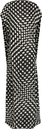 Dries Van Noten Diria Polka-dot Satin and Silk-blend Gown - Black - S (UK8-10 / S)