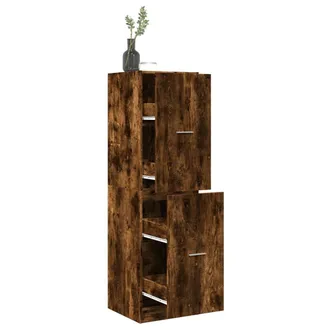 vidaXL Armadietto Da Farmacia Rovere Fumo 40x41x144,5 Cm In Truciolato - Vidaxl