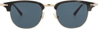 Montblanc Square-Frame Metal Sunglasses