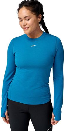 Brooks Womens High Point Long-Sleeve Shirt Blue XL