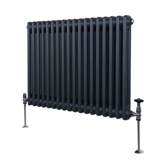 MonsterShop Traditional 2 Column Radiator - 600 x 832mm - Anthracite Grey