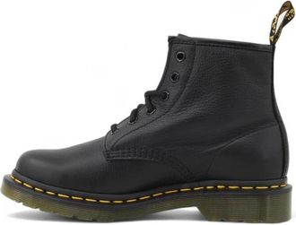 Dr. Martens 101 Virginia Lace-up Boot - Dames - Veterlaarzen - Zwart - 40 EU - Leer - Schoenen