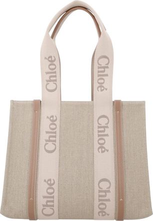 Chlo&eacute; Beige Woody Large Tote