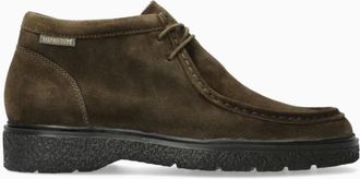 Mephisto Klassieke heren enkellaars met comforttechnologie - Heren - Veterlaarzen - Groen - 40 EU - Su&egrave;de - Schoenen