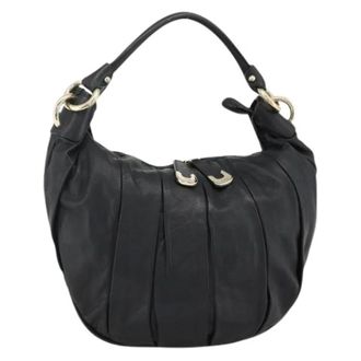 Bally Pre-owned Shoulder Bags, female, Black, Size: ONE SIZE Pre-owned Leather Shoulder Bag
