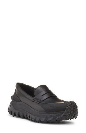 Moncler Trailgrip Loafer in Black at Nordstrom, Size 7Us