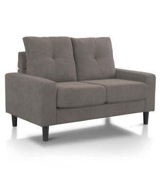 Home Heavenly Sof&aacute; 2 plazas respaldo capiton&eacute; en marr&oacute;n