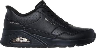 Skechers Fitness, Dames, Zwart, 37 1/2 EU, Leer, UNO - Banksia Luxe
