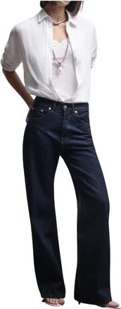 Washington Dee-Cee Purity Wide Jeans - Dames - Loose Fit Jeans - Blauw - W24 - Katoen - Jeans